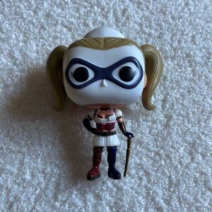 Funko Pop Figure with Red, Blue, and White Costume